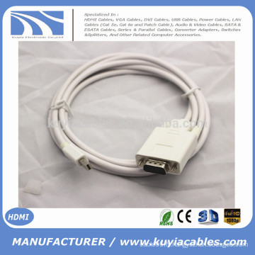 Nouveau modèle Mini Port d&#39;affichage DP Port Male to VGA Male Cable Adapter 6FT